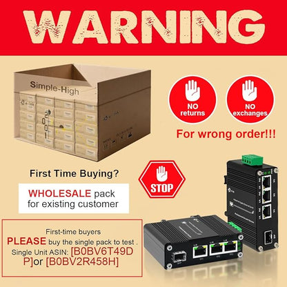 40PCS Throncom Industrial Gigabit 3 Ports PoE Ethernet Fiber Switch Sold by Case,Factory Price Large-Scale with 100/1000M Adaptive SFP Slot,Voltage Booster Solar Power/VoIP 12-48V DC LNK-IMC103GP-SFP