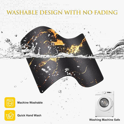 JIKIOU 3 Pack Mouse Pad with Stitched Edge,Portable Size-10.2x8.3in Gilding