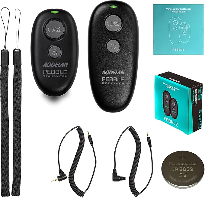AODELAN Wireless Shutter Release for Canon T7, T7i,EOS RP, T6, 5D Mark IV, T3i, SL1, T3, 1300D,6D, T5,T2i, for Fujifilm X-T3 Replace Canon RS-60E3 and RS-80N3 Remote Switch
