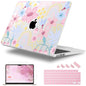 Lepeoac Case for 2026/2025/2024/2023 MacBook Air 15-inch Laptop Release M5 A3448 /M4 A3241 /M3 A3114 /M2 A2941, Stylish Protective Hard Shell Cover for MacBook Air 15.3 inch, Florals