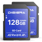 DIGIERA 128GB LSU200 SDXC UHS-II Memory Card - up to 300MB/s, C10, U3, V90, 8K, SD Card for Computers, Digital Cameras, Home Theatre Devices, Car Navigation Systems (1 Pack)