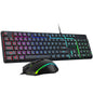 Redragon S107KS Wireless Gaming Keyboard and Mouse, RGB Backlit, 3 Mode (Wired/2.4G/BT), Up to 10,000 DPI Gaming Mouse with Software, Ultra Lightweight 65g, 25 Key Anti-Ghosting Keyboard for PC