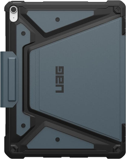 URBAN ARMOR GEAR UAG Designed for iPad Air 13" Case (1st/2nd Gen 2024-2025) M3 A3268 A3269 - Rugged Multi-Angle Viewing Folio Cover with Pencil Holder & Adjustable Stand, Metropolis SE Cloud Blue
