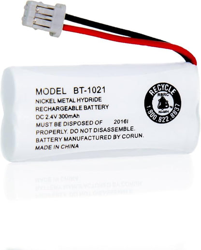 JustGreatDealz Battery BT-1021 BT1021 BBTG0798001 for Uniden Cordless Handset Telephones (2-Pack)