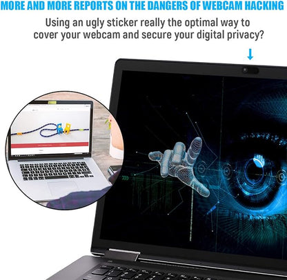 HKDGYHON Laptop Camera Cover, Privacy Security Cover, Ultra-Thin Web Cam Privacy Cover for MacBook, iMac, Laptop, Desktop, Pc, iPad, iPhone, Smartphone, Privacy Web Camera Protection (Blue - 3 Pack)