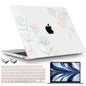 TWOLSKOO Compatible with MacBook Air 13 inch Case M5 2026 M4 2025 M3 M2 2024-2022 A3449 A3240 A3113 A2681, Plastic Hard Shell & Keyboard Cover for MacBook Air 13.6 inch Case, Blue Chinoiserie