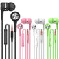 YNR 4 Pairs Wired Earbuds with Microphone & Volume Control, in Ear Earphones for School, Noise Islating High Definition, for 3.5mm Jack iPhone iPad iPod Samsung Google Devices (A12-4)