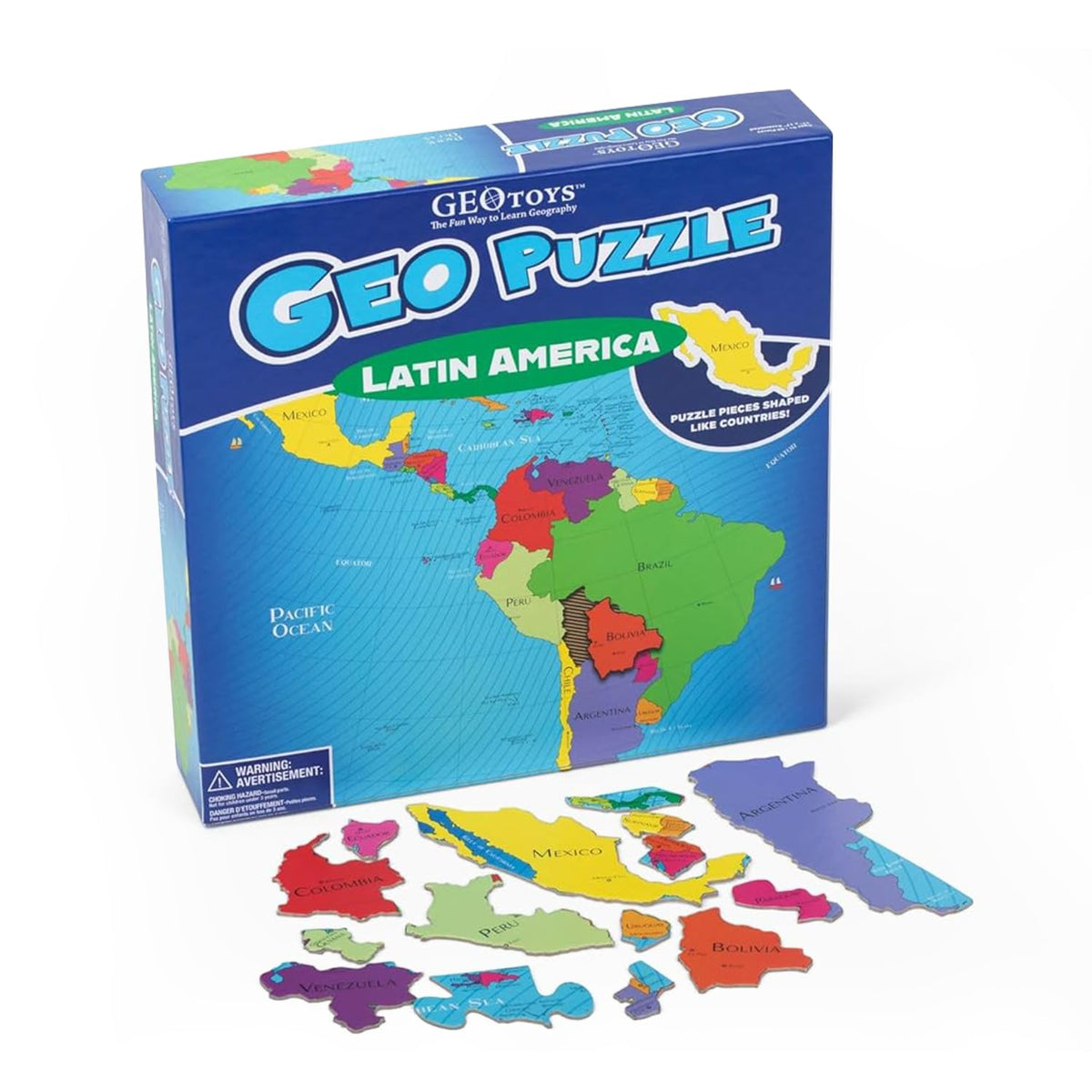 GeoPuzzle Africa & Middle East Jigsaw Puzzles, 65 Pc Puzzle for Kids