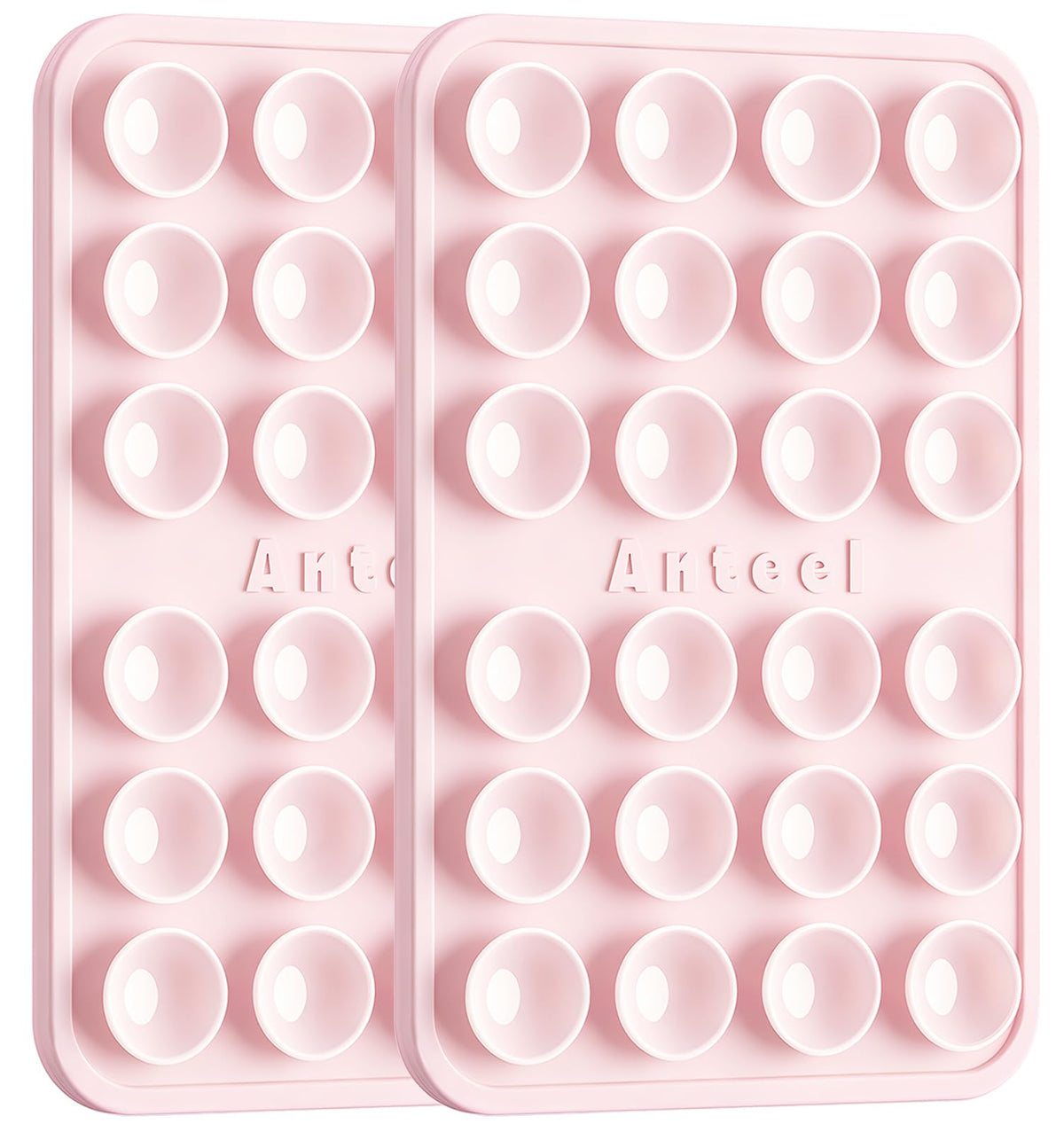 PKYAA Anteel Max - Silicone Suction Phone Case Adhesive Mount, Upgraded Super Strong Grip, Durable, Easy to Use, Hands-Free Sticky Phone Holder for Selfies, Tiktok Videos, 2.56"x3.94" (Translucent)