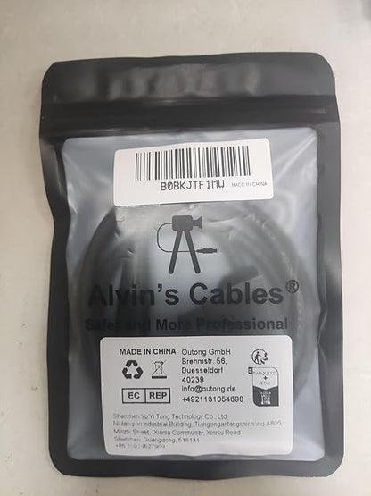 Alvin's Cables M12 X Coded 8 Pin Male to RJ45 Shielded Ethernet Cable M12 8 Position Cat6a Cable for Cognex Industrial Camera 8M/26ft