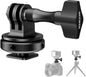 NEEWER Action Camera Cold Shoe Mount Adapter Compatible with GoPro Accessories Go Pro DJI Insta360 AKASO, Metal 1/4" Thread Hot Shoe Mount for Mini Tripod Selfie Stick, 180° Tilt, GP-63
