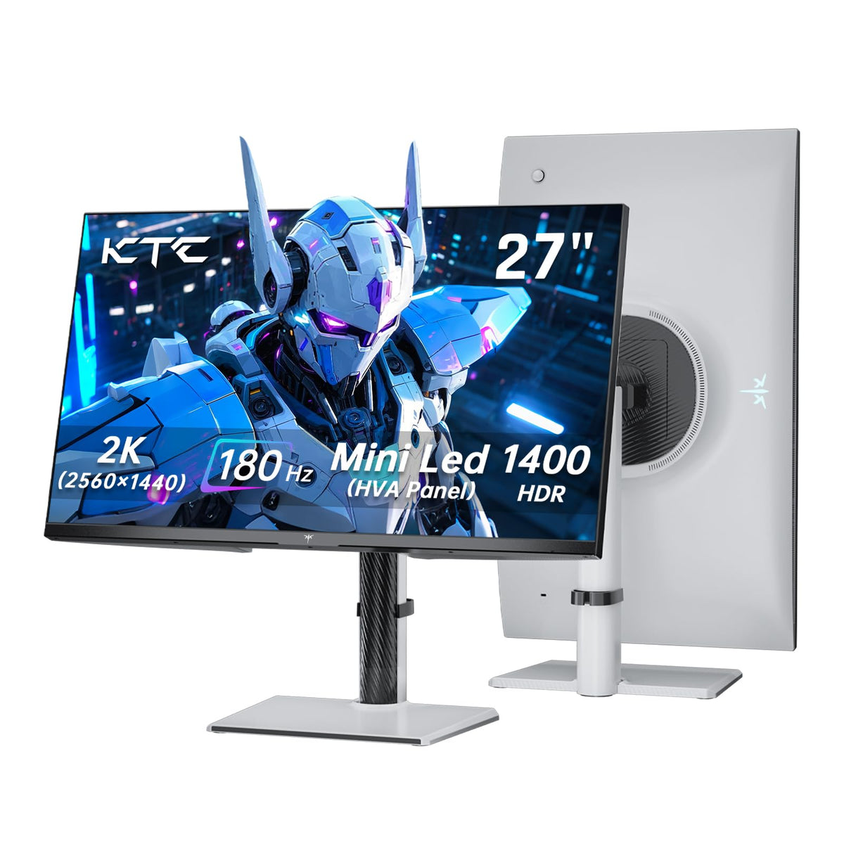 KTC 24 Inch Gaming Monitor 180Hz - 1440P Computer Monitors, Fast IPS H24T7