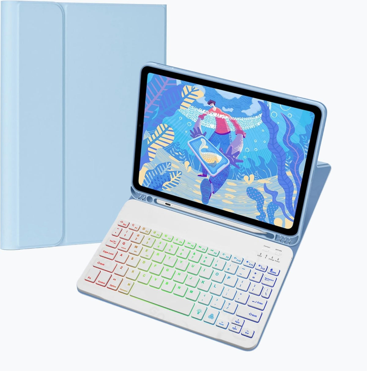 NUWONAYA Keyboard Case for Galaxy Tab S6 Lite 10.4 Inch 2024/2022/2020