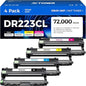 DR223CL DR-223CL High Yield Drum Unit Set 4-Pack Replacement Compatible for Brother DR-223CL Imaging Drum HL-L3270CDW HL-L3210CW MFC-L3770CDW HL-L3290CDW MFC-L3750CDW L3710CW L3230CDW L3230CDN Printer