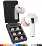 Foam Masters Ultra-Premium Memory Foam Ear Tips for AirPods Pro 1st & 2nd Gen | 3 Pairs | Black Magic Ver 6.0 | Secure | Comfort | Better Noise Cancel | Replacement Buds – Crystal Pink, Medium
