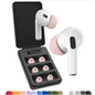 Foam Masters Ultra-Premium Memory Foam Ear Tips for AirPods Pro 1st & 2nd Gen | 3 Pairs | New Ver. | Secure Fit | Super Comfort | Better Noise Cancel | Replacement Buds (Small, Blue)