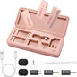 GODOX 【2025 Latest Model】 Movelink Mini UC KIT 1 Wireless Microphone System, 2.4GHz Lavalier Mic 100m(328ft.) Range with Charging Case for Android, Camera, Vlogger, Youtuber, Interviewer(Pink)