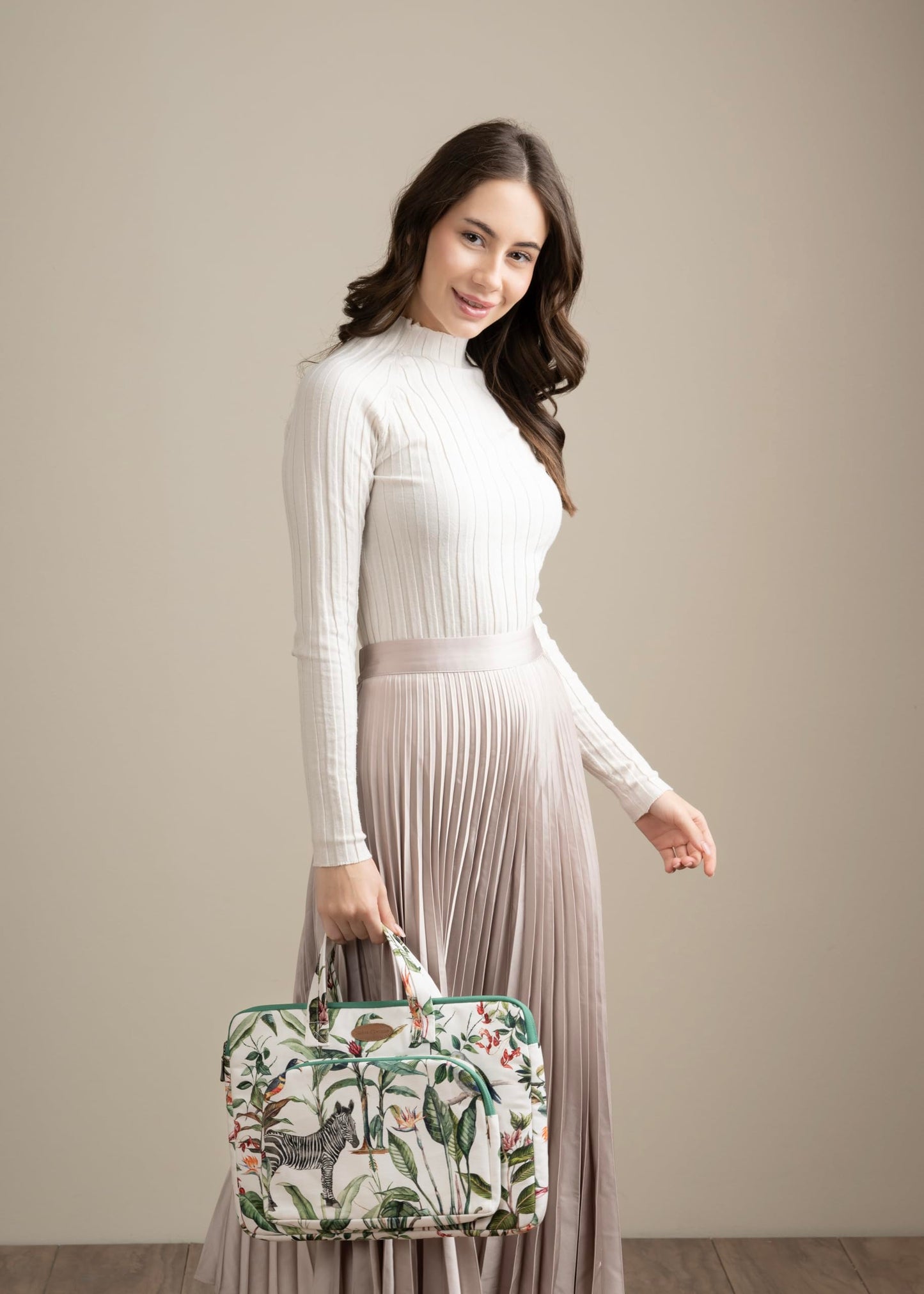 Maison d' Hermine Laptop Bag with Front Pocket Upto 15.5 inch Laptop Tablet