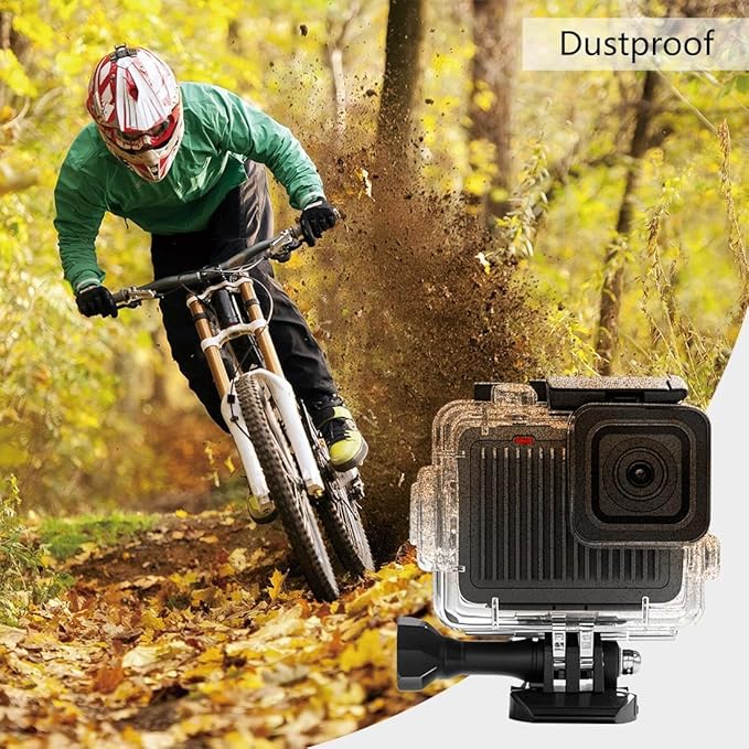 PULUZ 196FT/60M Waterproof Housing Case for GoPro Hero 4K, Protective Underwater Dive Housing Shell with Mount & Screw Accessories for Go Pro Hero 4K 2024 Action Camera