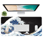 Atufsuat Extended Gaming Mouse Pad, XXL Large Desk Pad 30 x 14 Inch, Big Computer Keyboard Mousepad, Waterproof Mouse Mat with Stitched Edges and Non-Slip Base for Women Office Gaming, Sea Waves