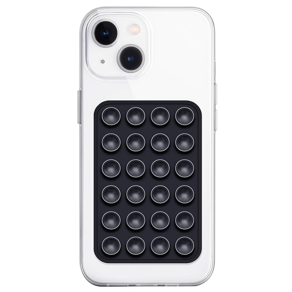 Anteel Silicone Suction Phone Case Mount, Non Slip Sticky Phone Grip for Cellphone, Silicon Adhesive Suction Cup Phone Mount, Strong Grip Holder for Selfies and Videos (Rose)