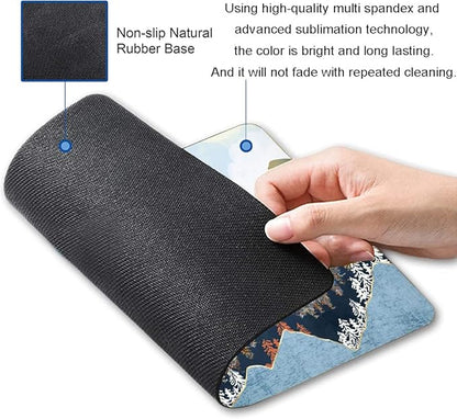 Mouse Pad, Premium-Textured Mouse Mat, Non-Slip Rubber Base Mousepad for Laptop, Computer & PC,9.5×7.9 in,Abstract Landscape