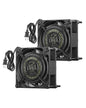 DEWENWILS 2 Pack 120V AC Fan, Waterproof Exhaust Fan 80mm, 14W 2470RPM 21CFM, DIY Cooling Fan for Refrigerator, Computer Case, Compressor Engine, Generator, UL Listed