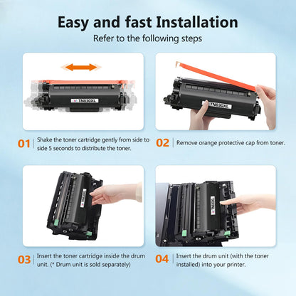 TN830XL Toner Cartridge Replacement for Brother TN830-XL TN-830 TN830