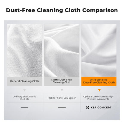 K&F CONCEPT Vacuum Packaging Microfiber Cleaning Cloths X20,for Glasses