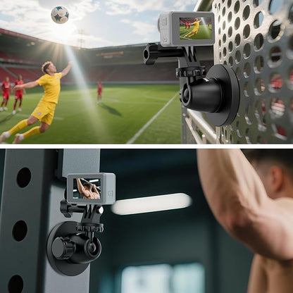 NEEWER Basics Magnetic Camera Mount for Action Camera Compatible with GoPro Insta360 DJI AKASO Accessories, Strong Magnet 360° Ball Head Mount for Car Video Recording Live Streaming, GP-101