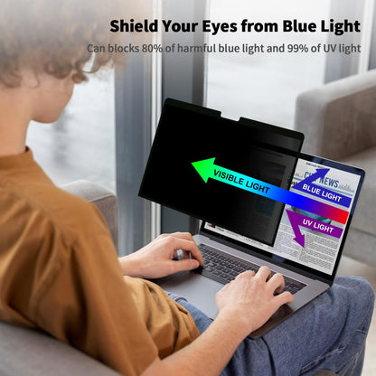 BSPROTE Privacy Screen for MacBook Pro 16 Inch (2021-2024, M1, M2, M3, M4), Removable Anti-Spy Filter for Mac Pro 16.2", Eye Protection HD Anti-Scratch