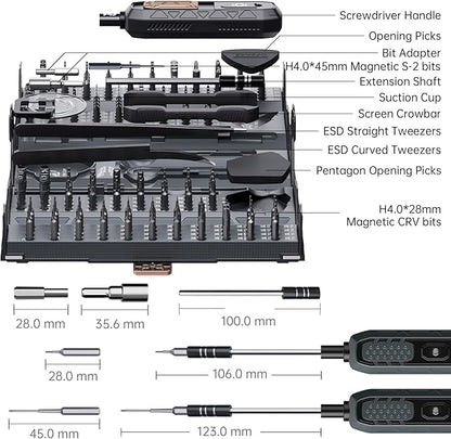 Mini Precision Screwdriver Set,JAKEMY 180 in 1 Laptop Screwdriver Repair Tool Kit,Magnetic Multi-Bit Tiny Screwdriver Bit Kit for DIY,Computer,PS5,Xbox,RC Car,Jewelers,Glasses,Watch,Home