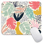 Armanza Square Mouse Pad Tropical Plants, Personalized Premium-Textured Custom Mouse Mat Design, Washable Mousepad Cloth, Non-Slip Rubber Base Computer Mouse Pads for Wireless Mouse