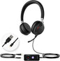 Yealink UH38 Bluetooth USB Wired Headset, Work Headset with Noise Cancelling Microphone, Teams Certified, Comfort Fit, Dual Connect for PC Computer & Mobile Devices, Dual Busylight