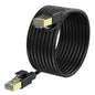 YixGH Cat8 Ethernet Cable, Internet Network Cord, 40Gbps 2000Mhz LAN Wires, High Speed SSTP LAN Cables with Gold Plated RJ45 Connector for Router, Modem, Gaming, Xbox (300ft)