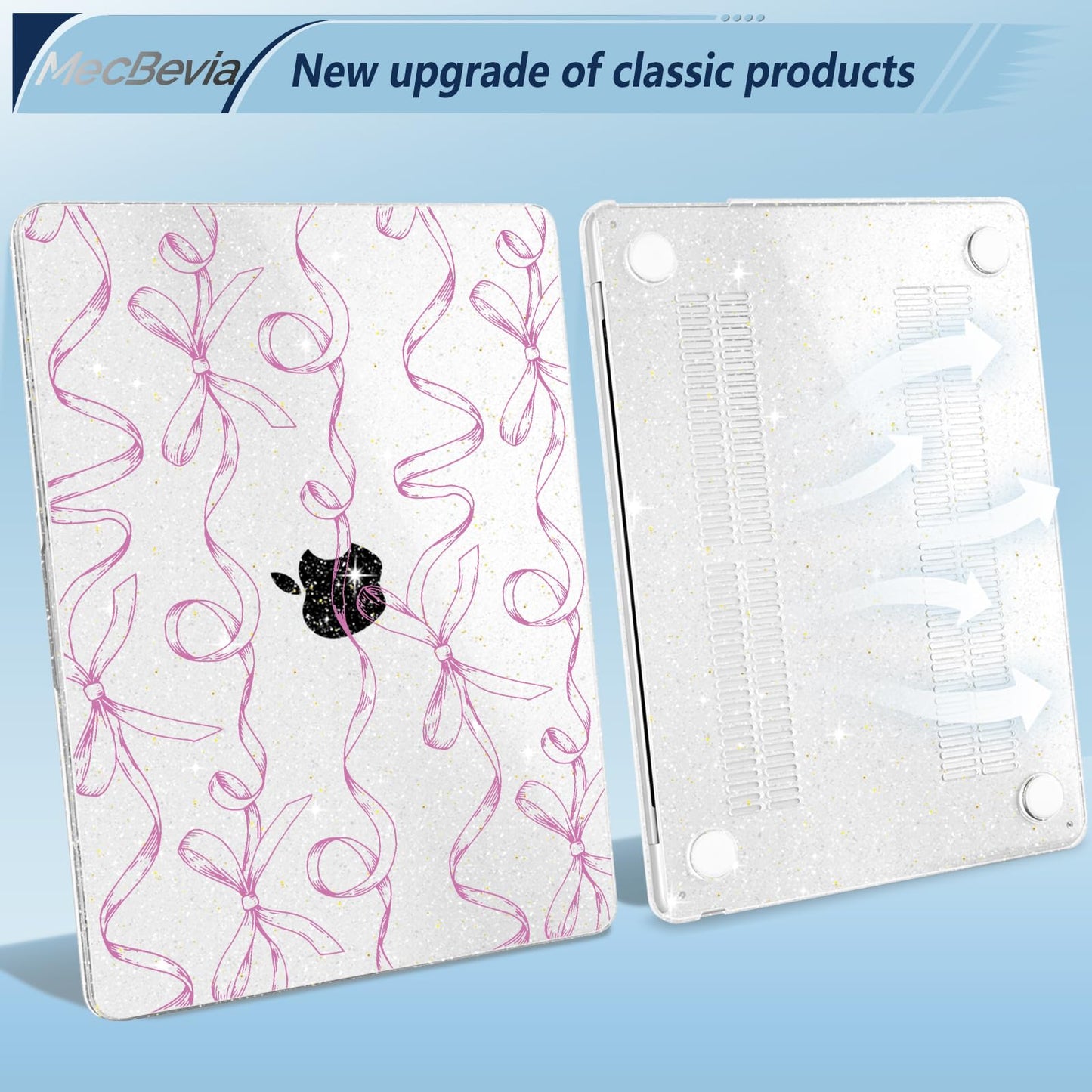 MecBevia Compatible with MacBook Air 15 inch Case M5 M4 M3 M2 2026-2023