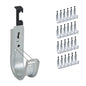ICC 4-Inch Ceiling J Hook Cable Management Hook, Retainer Clip, 25-Pack