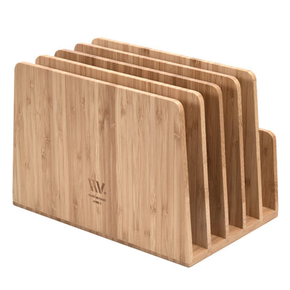 MobileVision Bamboo Multi Device Organizer for Smartphones, Tablets and Laptops, 5 Slots