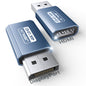 JSAUX 4K DisplayPort to HDMI Adapter 2-Pack, DP PC Video Converter, Blue