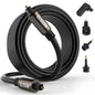 Elecan Optical Audio Cable 25 Ft Digital Audio Toslink Cable Cord-Fiber Optic-Gold Plated-Flexiable&Durable-for Home Theater,Sound Bar,PS4&Xbox-with 4 Right Angled and Mini Toslink Adapters+Ties