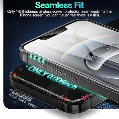 3 Pack Flexible Film for iPhone 16e Screen Protector[NOT GLASS], Invisible Thin, Never Cracks, Full Coverage, Scratch Resistant&Self-Healing
