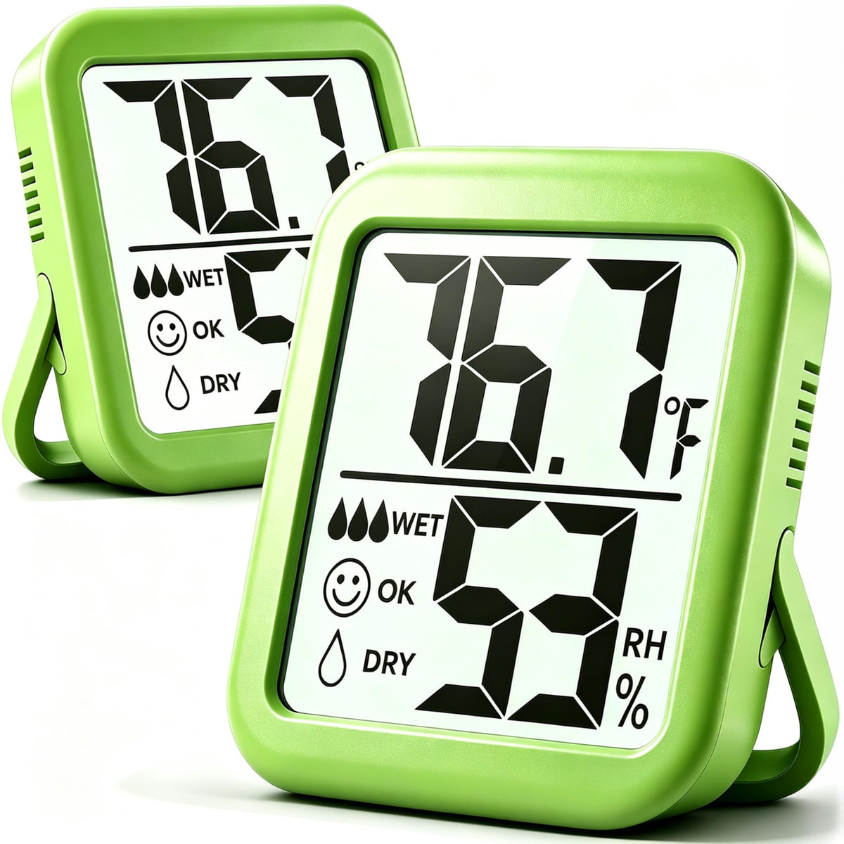 Antonki 2 Pack Room Thermometer Indoor Hygrometer