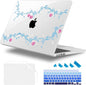 Case for MacBook Air 15 Inch 2025 2024 2023 Release M4 A3241 M3 A3114 M2 A2941, Hard Shell with Screen Protector & Keyboard Cover, Compatible with Touch ID, Cherry Bow