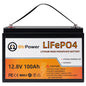 12V Lithium Battery-100Ah Lithium Phosphate Iron LiFePO4 Deep Cycle Battery,100A BMS,4000+ Cycles,Perfect for RV,Trolling Motor,Home Storage,Solar Power System and Outdoor Camping