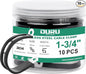OURU 1-3/4 Inch Cable Clamps, Rubber Coated Insulated Clamps, 10pcs, 45mm