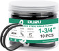 OURU 5/16 Inch Cable Clamps, Rubber Coated Insulated Clamps, 30pcs, 8mm