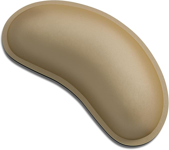 Dapesuom Mouse Wrist Rest, Ergonomic Memory Foam Mouse Wrist for Computer Desk Mats Support, Hand Rest Pad Cushion for Gaming, Office, Laptop, Men, Women, Pain Relief & Easy Typing, Leather Brown