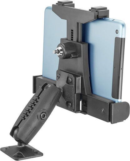 iBOLT TabDock Dock'n Lock Bizmount- Heavy Duty Industrial Composite Locking Drill Base Mount for All 7" - 10" Tablets- for Trucks/Vehicles/Wall Mount: Great for ELD, Fleets, and Restaurants