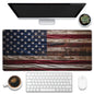 Eflxamz Large Gaming Mouse Pad, Koi Fish Ink Painting Desk Mat, Golden Line Lotus Desk Pad, Extended Big Computer Keyboard Mouse Pad with Non-Slip Base and Stitched Edge, 31.5"x11.8"