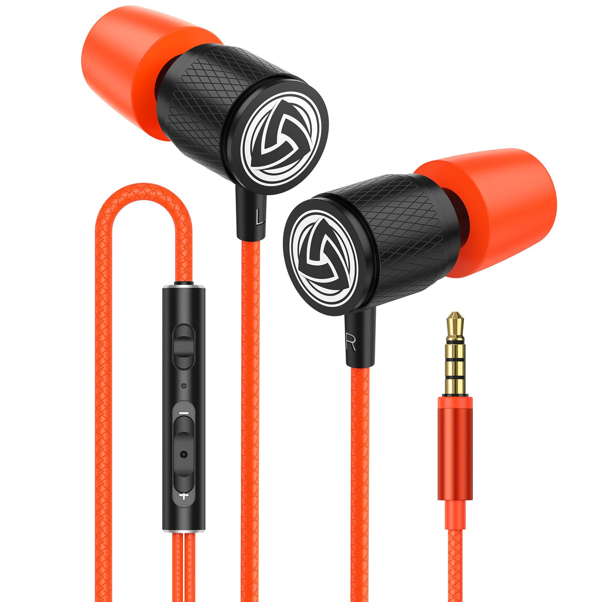 LUDOS Ultra Wired Earbuds in-Ear Headphones, 5 Years Warranty, Earphones with Mic, Noise Isolating Ear Buds, Memory Foam for iPhone, Samsung, School Students, Kids, Women, Small Ears - Turquoise